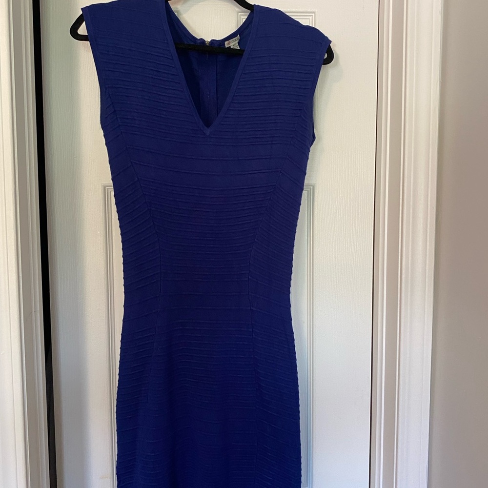 Elegant Blue Sleeveless Dress